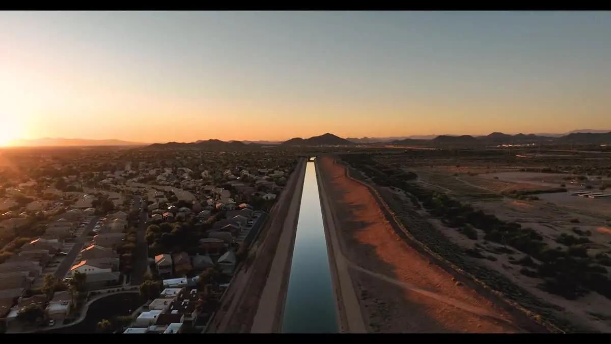 Aerial motion across a Scottsdale development